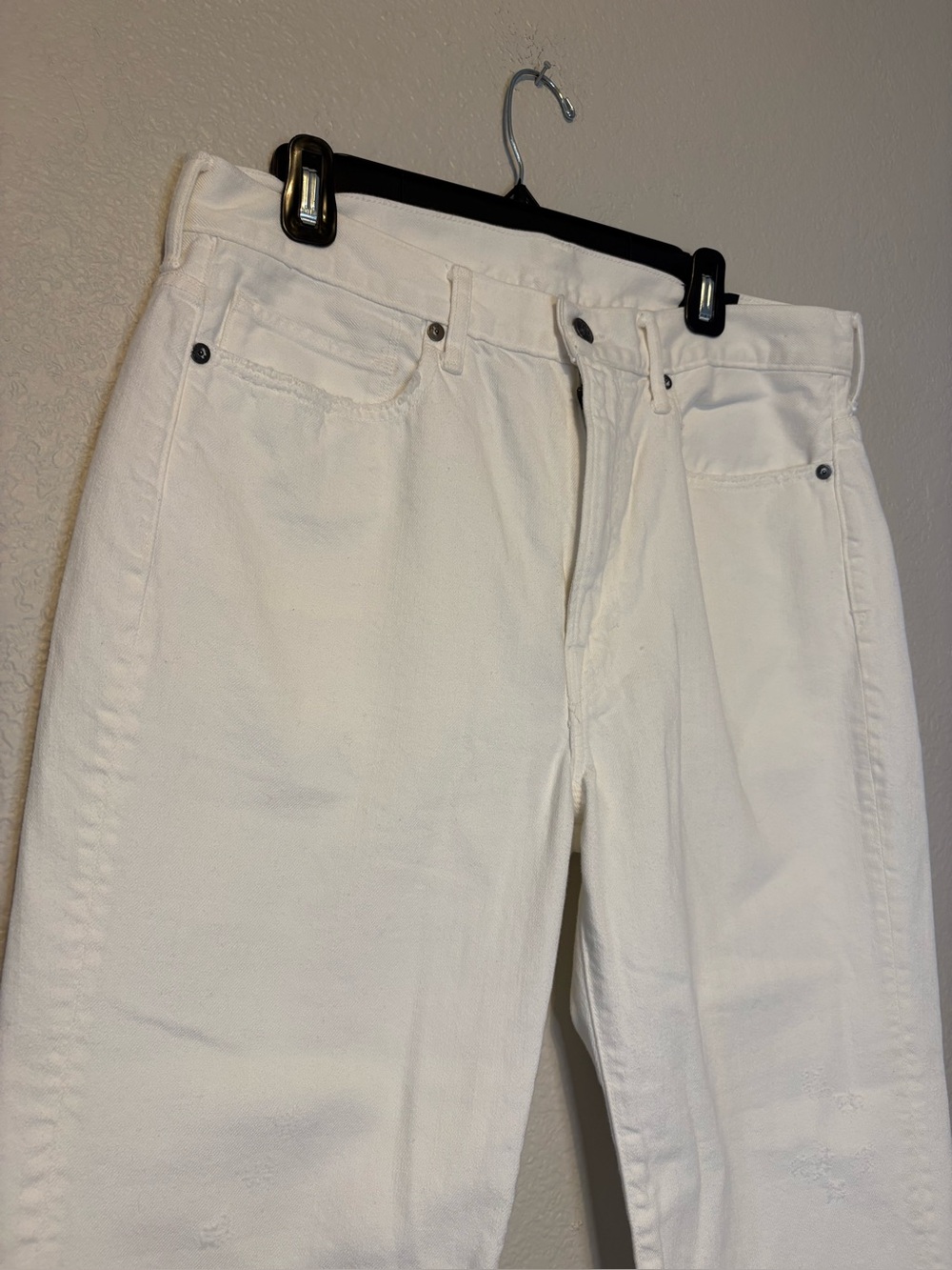 VINCE Womens White Denim
High Rise Utility Cropped Jeans Pants 31 - Picture 4 of 10